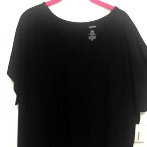 NWT Sonoma Maternity Womens V-Neck Black Pullover. Twisted Knot. Size XXL - Picture 2 of 4